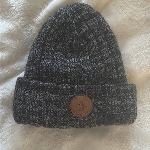 Never been worn Original Penguin Black and White Knit Beanie